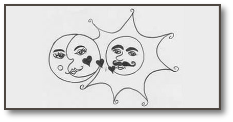 Montado en un rayo de luna